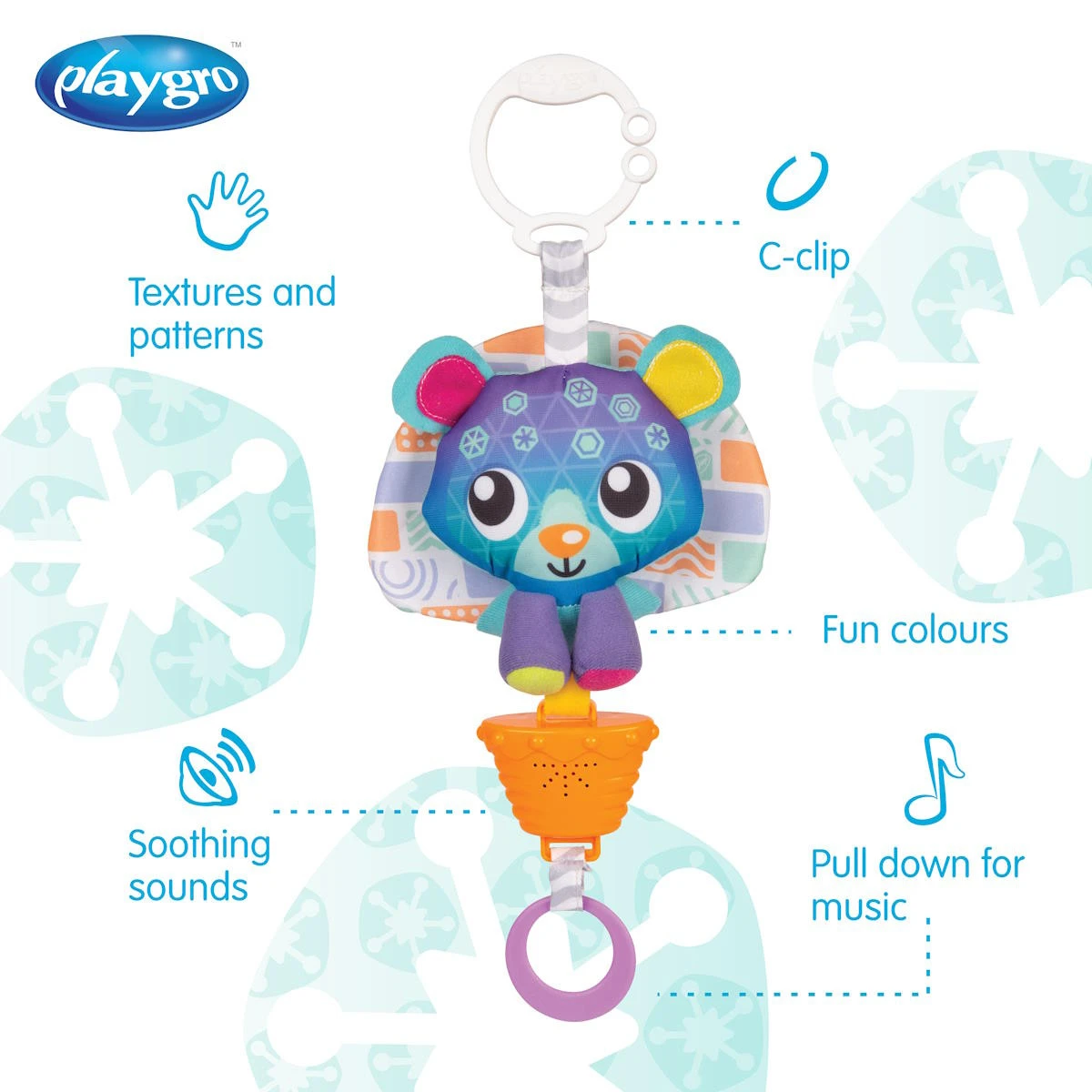 Playgro Musical Polar Pals Bear Muziekdoosje P0188320 5 Playgro Musical Polar Pals Bear Muziekdoosje P0188320 - Afbeelding 3