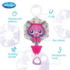 Playgro Musical Polar Pals Cat Muziekdoosje P0188321 -Babyproducten Winkel 0188321 polar pals musical pullstring arctic cat feature image