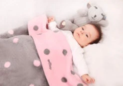 Zaffiro Grijs & Blauw Gestipt 75 X 100 Cm Wiegdeken 15045 -Babyproducten Winkel 23516 23514 23513 23512 groch rozszary145926077856fa8d6a2cf7e 4