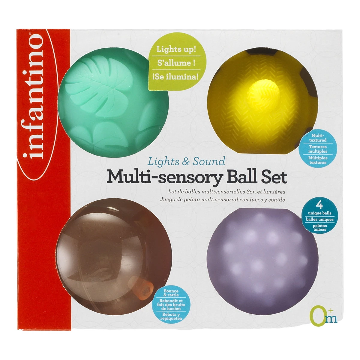 Infantino Lights & Sounds Multi-Sensory Speelballetjes BK-315023 4 Infantino Lights & Sounds Multi-Sensory Speelballetjes BK-315023 - Afbeelding 2