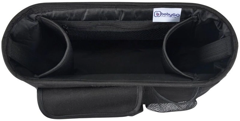 Babygo Black Stroller Organizer Buggytasje 3903 4 Babygo Black Stroller Organizer Buggytasje 3903 - Afbeelding 2