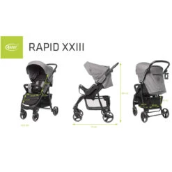 4Baby Rapid XXIII Grey Melange Wandelwagen 29 4Baby Rapid XXIII Grey Melange Wandelwagen -Babyproducten Winkel 4baby rapid grey melange wandelwagen 12
