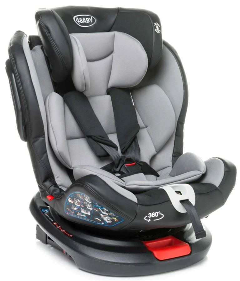 4Baby Roto-Fix Grey 360º 0-36 Kg Isofix Autostoel 12 4Baby Roto-Fix Grey 360º 0-36 Kg Isofix Autostoel - Afbeelding 10
