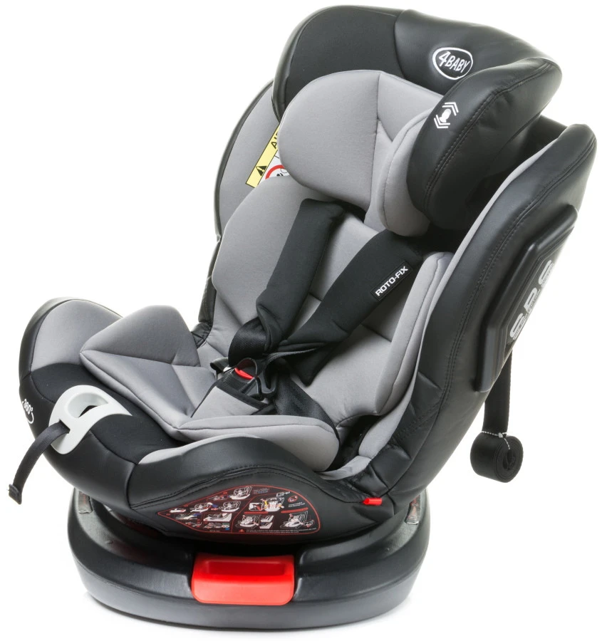 4Baby Roto-Fix Grey 360º 0-36 Kg Isofix Autostoel 11 4Baby Roto-Fix Grey 360º 0-36 Kg Isofix Autostoel - Afbeelding 9