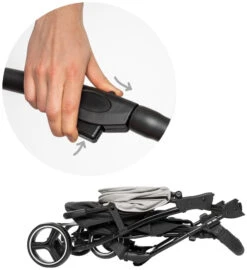 Babygo Basket Grey Melange Wandelwagen 6402 14 Babygo Basket Grey Melange Wandelwagen 6402 -Babyproducten Winkel Babygo Basket Grey Melange Wandelwagen 6402 4