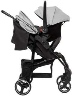 Babygo Basket Grey Melange Wandelwagen Incl. Autostoel 64012 -Babyproducten Winkel Babygo Basket Grey Melange Wandelwagen Incl. Autostoel 64012 1