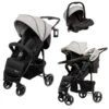 Babygo Basket Grey Melange Wandelwagen Incl. Autostoel 64012 -Babyproducten Winkel Babygo Basket Grey Melange Wandelwagen Incl. Autostoel 64012