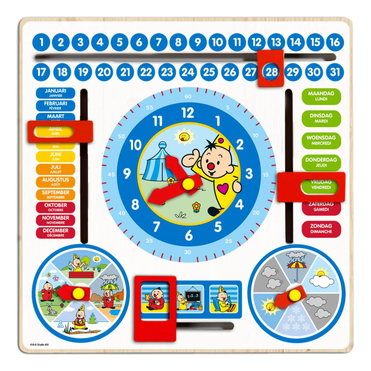 Bambolino Toys Bumba Kalenderklok 19131 3 Bambolino Toys Bumba Kalenderklok 19131
