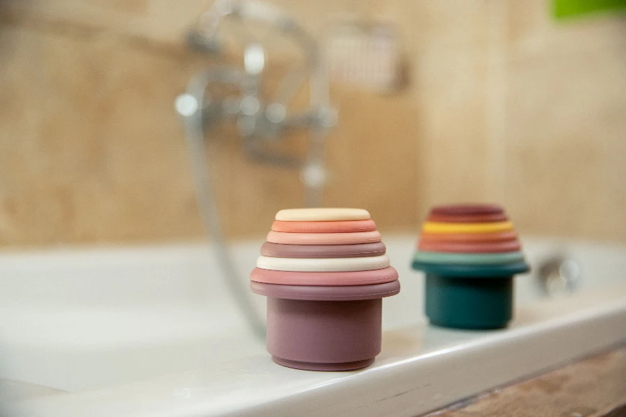 Bo Jungle B-Stacking Bath Cool Classic Stapelbekers B900240 5 Bo Jungle B-Stacking Bath Cool Classic Stapelbekers B900240 - Afbeelding 3