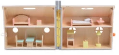 Cangaroo Houten Inklapbaar Poppenhuis 4139 -Babyproducten Winkel Cangaroo Houten Opvouwbaar Poppenhuis 4139 3