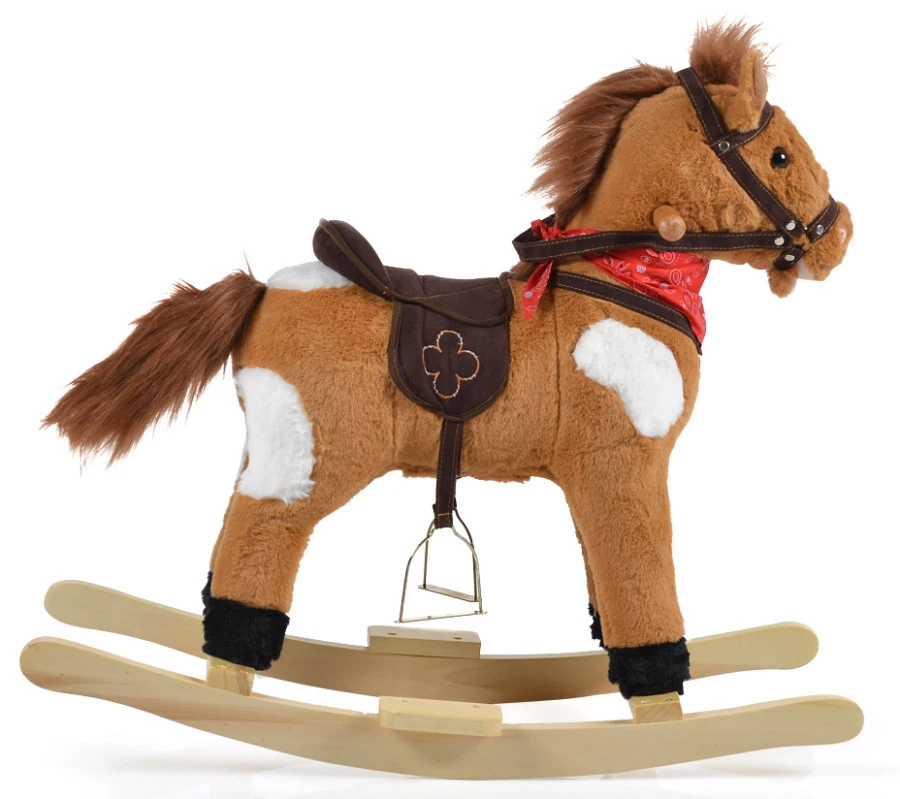 Cangaroo Thunder Khaki Hobbelpaard Met Voetensteun WJ-001 4 Cangaroo Thunder Khaki Hobbelpaard Met Voetensteun WJ-001 - Afbeelding 2