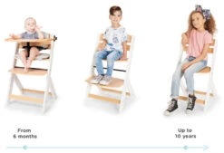 Kinderkraft Enock Wit/Naturel Houten Kinderstoel Met Zitverkleiner KHENOC0PWHT0000 -Babyproducten Winkel Kinderkraft Enock White Kinderstoel met Zitverkleiner KHENOC0PWHT0000 6