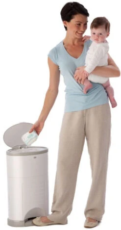 Korbell Wit Nappy Disposal System Luieremmer M250DSW -Babyproducten Winkel Korbell Nappy Disposal System Luieremmer 4 5