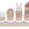 Label Label Roze Houten Stapelringen LLWT-25262 -Babyproducten Winkel Label Label Roze Houten Stapelringen LLWT 25262 .1