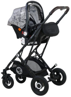 Lorelli Sena Grey Marble 3-in-1 Combi Kinderwagen Incl. Autostoel 1002161-2113 -Babyproducten Winkel Lorelli Sena Grey Marble 3 in 1 Combi Kinderwagen incl. Autostoel 1002161 2113 7