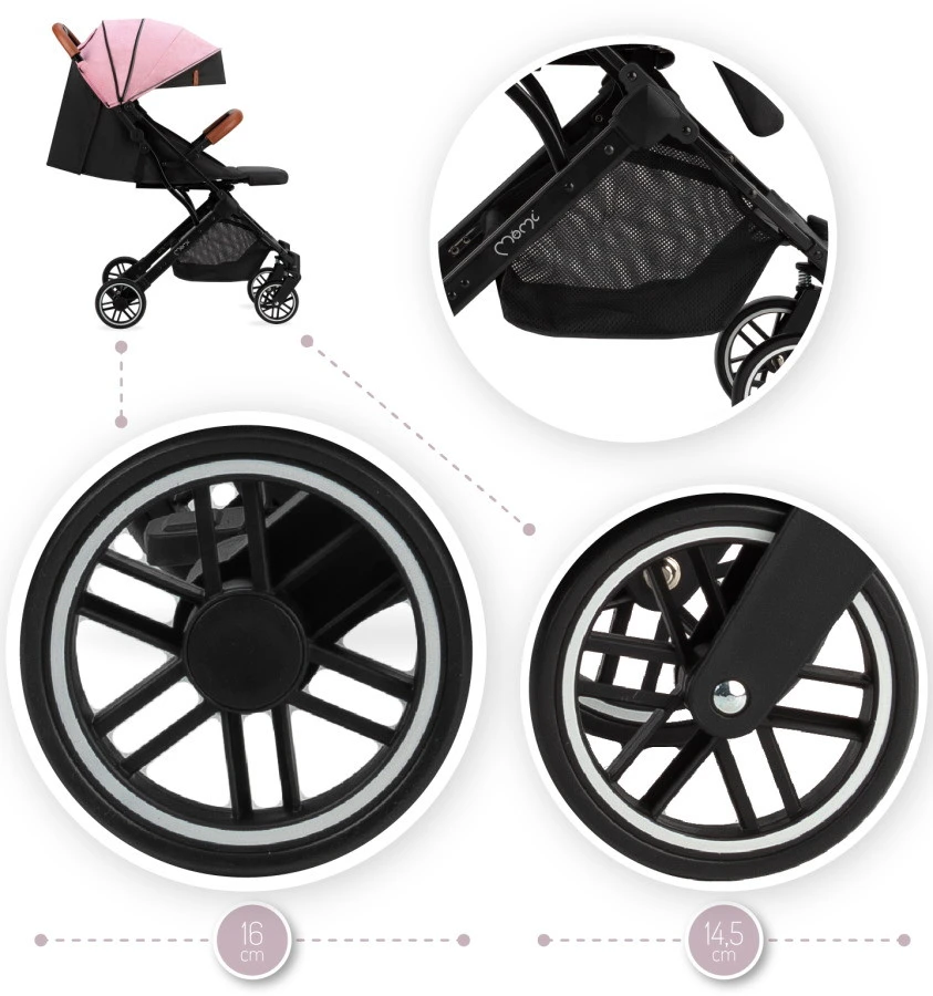 Momi Estelle Pink Wandelwagen WOSP00004 11 Momi Estelle Pink Wandelwagen WOSP00004 - Afbeelding 9
