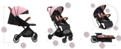 Momi Estelle Pink Wandelwagen WOSP00004 20 Momi Estelle Pink Wandelwagen WOSP00004 -Babyproducten Winkel Momi Estelle Pink Wandelwagen WOSP00004 9