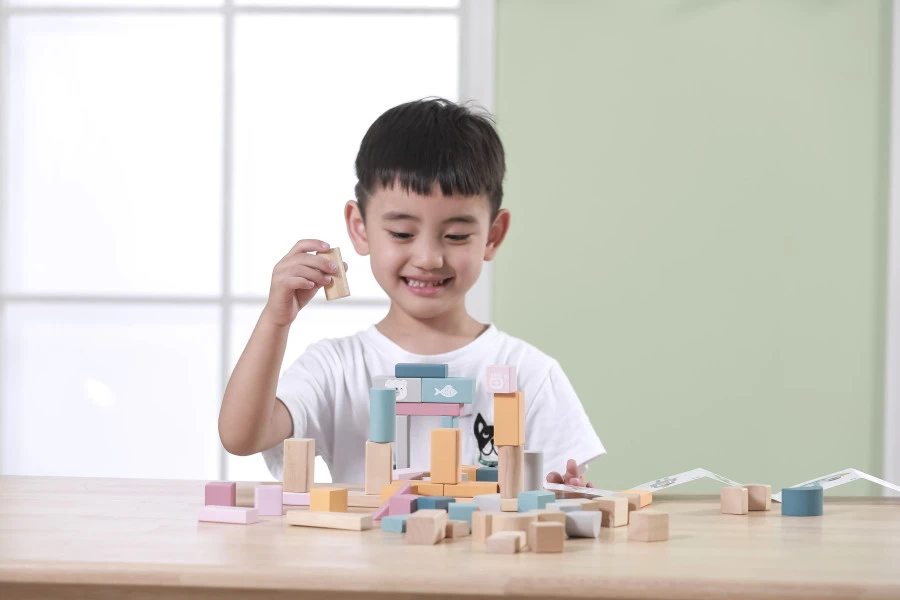 PolarB 60 Stuks Houten Blokken 44010 7 PolarB 60 Stuks Houten Blokken 44010 - Afbeelding 5