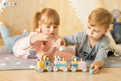 PolarB Houten Blokkentrein 44015 12 PolarB Houten Blokkentrein 44015 -Babyproducten Winkel PolarB Houten Blokkentrein 44015 6