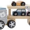 PolarB Houten Truck Met Oplegger Incl. 3 Auto's 44014 -Babyproducten Winkel PolarB Houten Truck met Oplegger incl. 3 Autos 44014 1