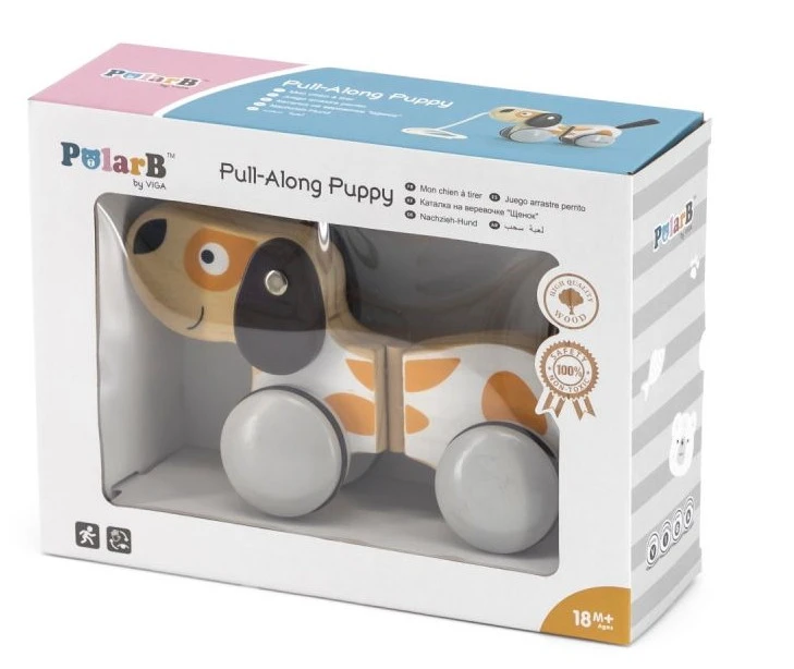 PolarB Puppy Luxe Houten Trekfiguur 44043 5 PolarB Puppy Luxe Houten Trekfiguur 44043 - Afbeelding 3