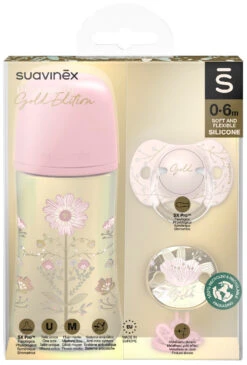 Suavinex Gold Pink Gift Set SXSGZ1080231 -Babyproducten Winkel Suavinex Gold Pink Gift Set SXSGZ1080231.1
