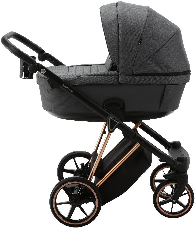 Adamex Belissa Special Edition Grey/Rose 2-in-1 Kinderwagen PS-596 5 Adamex Belissa Special Edition Grey/Rose 2-in-1 Kinderwagen PS-596 - Afbeelding 3