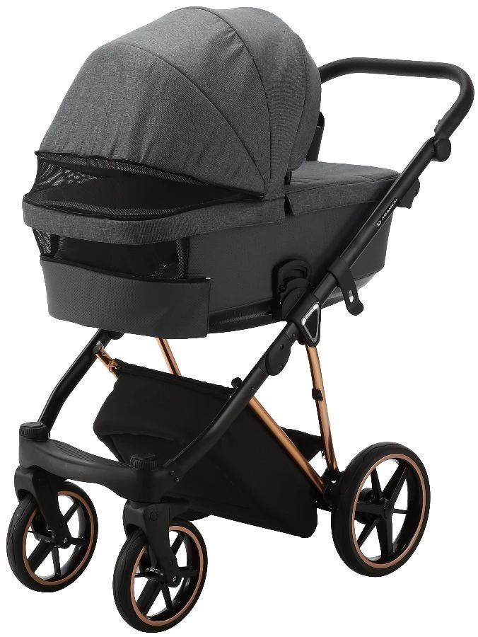 Adamex Belissa Special Edition Grey/Rose 2-in-1 Kinderwagen PS-596 6 Adamex Belissa Special Edition Grey/Rose 2-in-1 Kinderwagen PS-596 - Afbeelding 4