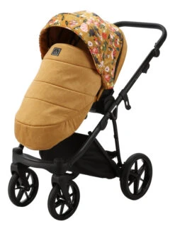 Adamex Porto Flowers Ochre 2-in-1 Kinderwagen FL-3 -Babyproducten Winkel adamex porto flowers ochre 2 in 1 kinderwagen fl 3 1