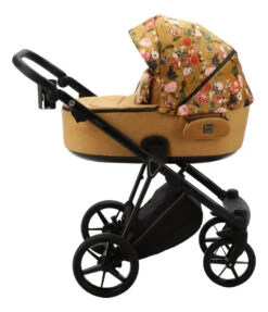 Adamex Porto Flowers Ochre 2-in-1 Kinderwagen FL-3 -Babyproducten Winkel adamex porto flowers ochre 2 in 1 kinderwagen fl 3 6