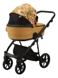 Adamex Porto Flowers Ochre 2-in-1 Kinderwagen FL-3 -Babyproducten Winkel adamex porto flowers ochre 2 in 1 kinderwagen fl 3 7