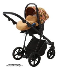 Adamex Porto Flowers Ochre 2-in-1 Kinderwagen FL-3 -Babyproducten Winkel adamex porto flowers ochre 2 in 1 kinderwagen fl 3 8