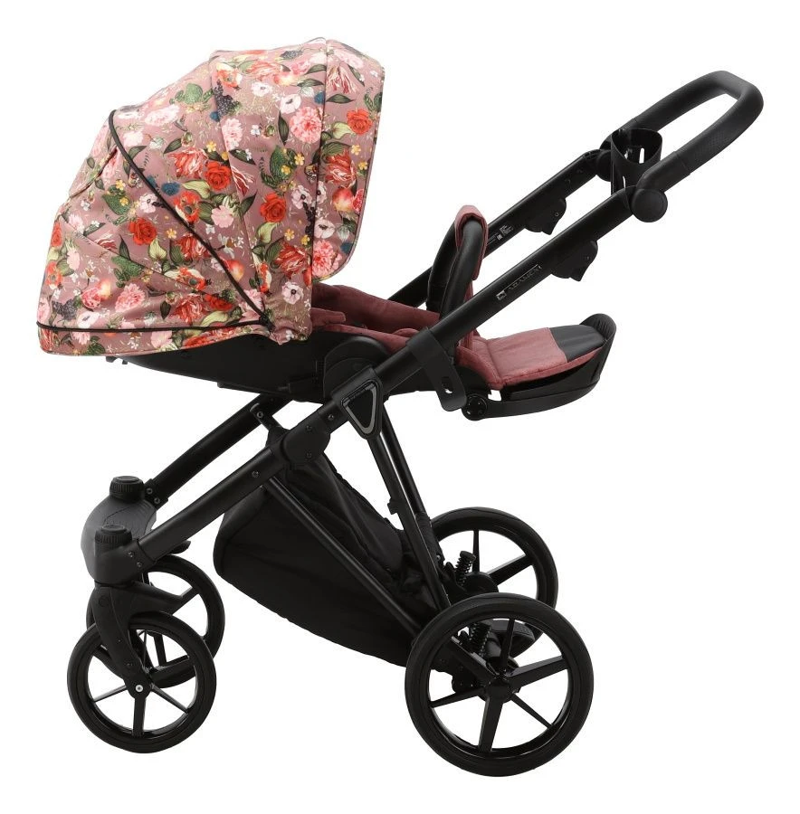 Adamex Porto Flowers Pink 2-in-1 Kinderwagen FL-2 9 Adamex Porto Flowers Pink 2-in-1 Kinderwagen FL-2 - Afbeelding 7