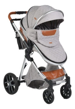 Cangaroo Alma Light Grey Silver 3-in-1 Combi Kinderwagen Incl. Autostoel -Babyproducten Winkel alma alu 11
