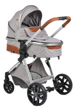 Cangaroo Alma Light Grey Silver 3-in-1 Combi Kinderwagen Incl. Autostoel -Babyproducten Winkel alma alu 12