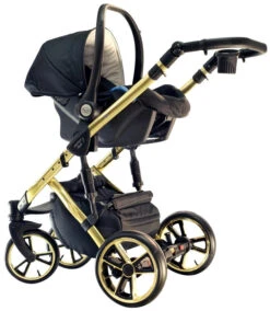 Baby Merc Faster 3 Black/Rose Gold LTD Kinderwagen Incl. Autostoel L189 -Babyproducten Winkel baby merc faster 3 black gold limited edition kinderwagen incl. autostoel 4 1