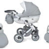 Baby Merc Faster 3 Eco Leather Grey Kinderwagen Incl. Autostoel F10 -Babyproducten Winkel baby merc faster 3 grey kinderwagen incl. autostoel 1