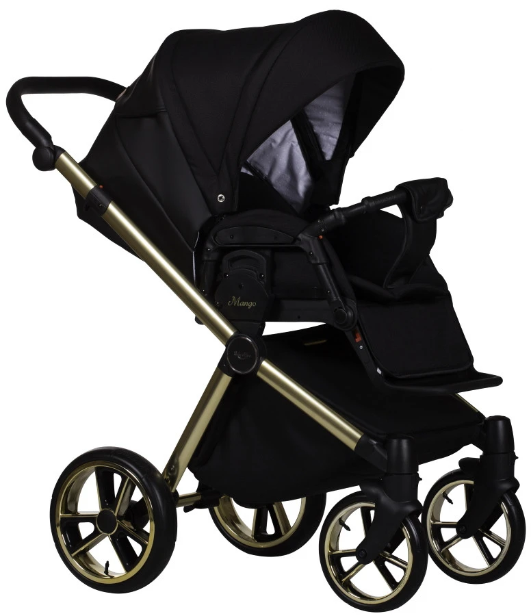 Baby Merc Mango Black/Gold LTD Kinderwagen Incl. Autostoel ML/204 5 Baby Merc Mango Black/Gold LTD Kinderwagen Incl. Autostoel ML/204 - Afbeelding 3