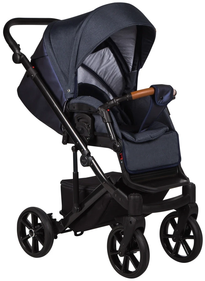 Baby Merc Mosca Denim 3-in-1 Kinderwagen Incl. Autostoel MO/MO01/B 5 Baby Merc Mosca Denim 3-in-1 Kinderwagen Incl. Autostoel MO/MO01/B - Afbeelding 3