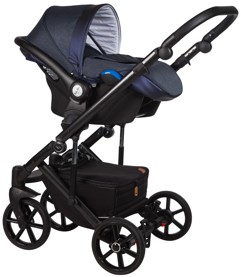 Baby Merc Mosca Denim 3-in-1 Kinderwagen Incl. Autostoel MO/MO01/B 6 Baby Merc Mosca Denim 3-in-1 Kinderwagen Incl. Autostoel MO/MO01/B - Afbeelding 4