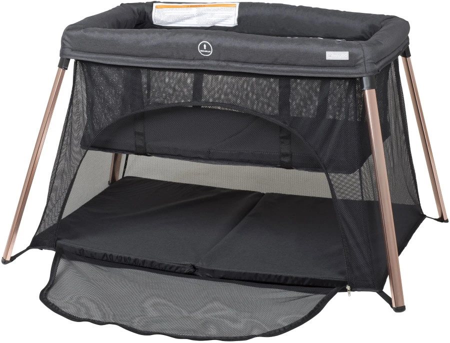 Babygo Dreams II Zwart/Rosegoud Campingbedje Incl. Bodemverhoger 4705 5 Babygo Dreams II Zwart/Rosegoud Campingbedje Incl. Bodemverhoger 4705 - Afbeelding 3