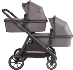 Babygo Duo Mega Grey Tandem Kinderwagen Incl. 2 Autostoelen 78001 -Babyproducten Winkel babygo duo grey tandem kinderwagen 7801 1