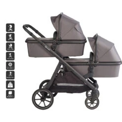 Babygo Duo Grey Tandem Kinderwagen 7801 -Babyproducten Winkel babygo duo grey tandem kinderwagen 7801 16 1