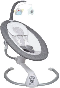 Babygo Homey Set Grey/White Babyschommel En Kinderstoel 19024 -Babyproducten Winkel babygo homey grey swing babyschommel 109 2 7 1 3