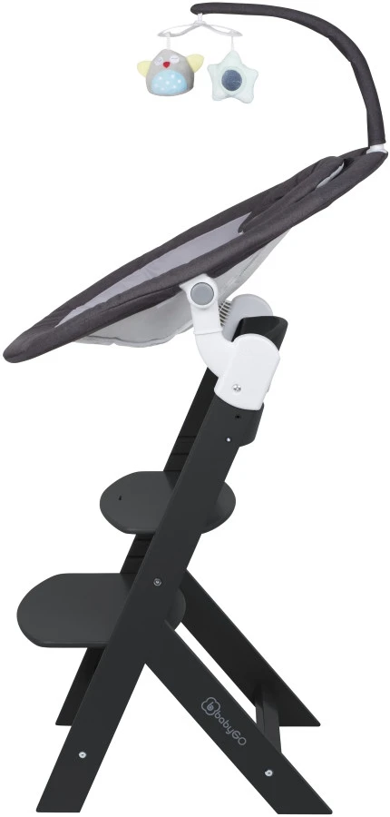 Babygo Homey Set Black Babyschommel En Kinderstoel 19013 6 Babygo Homey Set Black Babyschommel En Kinderstoel 19013 - Afbeelding 4