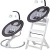 Babygo Homey Set Black/White Babyschommel En Kinderstoel 19014 2 Babygo Homey Set Black/White Babyschommel En Kinderstoel 19014 -Babyproducten Winkel babygo homey set dark greywhite babyschommel en kinderstoel 19014 1