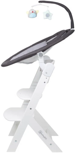 Babygo Homey Set Black/White Babyschommel En Kinderstoel 19014 -Babyproducten Winkel babygo homey set dark greywhite babyschommel en kinderstoel 19014 4