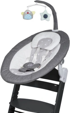 Babygo Homey Set Grey/Black Babyschommel En Kinderstoel 19023 -Babyproducten Winkel babygo homey set greyblack babyschommel en kinderstoel 19023 3