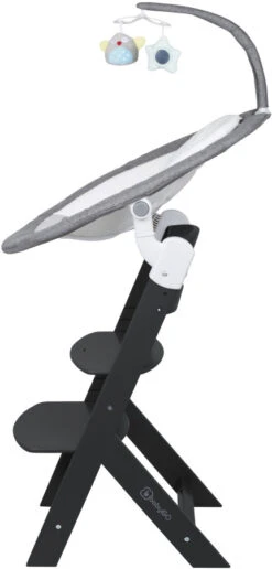 Babygo Homey Set Grey/Black Babyschommel En Kinderstoel 19023 -Babyproducten Winkel babygo homey set greyblack babyschommel en kinderstoel 19023 4