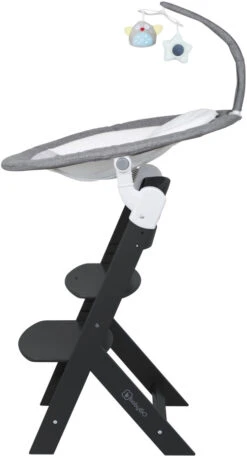 Babygo Homey Set Grey/Black Babyschommel En Kinderstoel 19023 -Babyproducten Winkel babygo homey set greyblack babyschommel en kinderstoel 19023 5